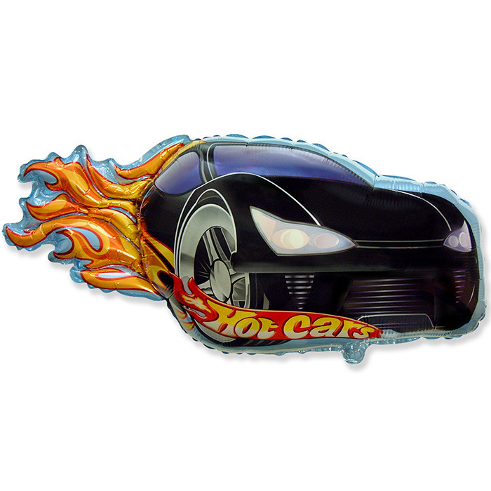 Шар Фигура, Гоночная тачка, черная / Hot Car red (в упаковке)
